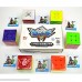HJXD Cyclone Boys Magic Cube Set of 6-pack 3x3x3 Classical Speed Cube Stickerless Magic Cubes True Color B01NAPQSN5